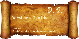 Darabont Izolda névjegykártya